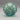 Green Controlled Bubble Art Glass Paperweight