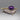 Vintage Modernist Sterling Silver Geometric Pin with Purple Cabochon Signed AJV