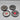 Vintage 1984 Set of Gallery Originals Classic Hubcap / Grease Cap Coasters
