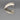 Vintage Sterling Silver Modernist Earrings with Fluid Convex Design by Designer AL