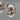Vintage Mexican Sterling Silver Button Earrings with Concentric Design