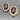 Vintage Jay Strongwater Oval Clip Earrings