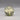 Art Glass Paperweight with White Rose