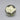 Art Glass Paperweight with White Rose