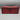 Vintage Red Wooden Document or Storage Box