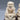 Pair of Miniature Chinese Guardian Lion Netsuke Figurines (Foo Dogs) on Stand