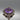 Vintage Sterling Silver Amethyst Brooch with Suspended Rectangle Quartz Crystal