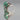 Vintage Sterling Silver Green Statement Ring - Size 7.5