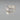 Vintage Sterling Silver Engagement Ring with CZ Stones - Size 6