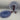 Set of 4 Villeroy & Boch Blue Glass Dinner Plates from the Boston Blue Collection