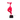 Contemporary Red Dancer Sculpture