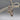 Vintage Sterling Silver and 14K Gold Cross with Footprints Pendant on Sterling Chain