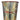 Vintage  Cylindrical Brass Umbrella Stand with Copper Accents