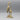 Vintage Brass Sculpture with Crane Feeding Baby
