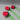 Set of 3 Hand Blown Glass Roses