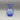 Larson Signed Blue Spiral Threaded Hand-Blown Art Glass Vase, 2001