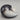 Nunwell Hand-Blown Black & White Glass Cat Paperweight Figurine