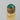Vintage Irving W. Rice & Co. (IRICE) Czech Jeweled Pressed Glass Miniature Perfume Bottle with Gilt Filigree Cap and Emerald Green Glass Accent