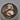 Antique French Cut Crystal Round Trinket Box with Hand-Painted Miniature Portrait of a Lady, Gilt Brass Hinged Lid and Interior Mirror