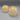 Pair of Vintage Hand-Blown Gold Flecked Art Glass Decorative Spheres