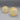 Pair of Vintage Hand-Blown Gold Flecked Art Glass Decorative Spheres
