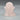 Hand-Carved Polished Rose Quartz Crystal Smiling Ghost Figurine Halloween Decoration, 2.75" Tall