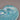 Vintage Iridescent Blue Ceramic Nautilus Shell-Shaped Trinket Dish