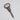 Antique Primitive Hand-Forged Iron Tool with Oval Loop Handle