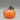 Hand Blown Art Glass Iridescent Orange Pumpkin