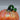 Hand Blown Art Glass Iridescent Orange Pumpkin