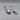 Pair of Vintage Sterling Silver Loop Handle Serving Utensils, Spoon and Three-Prong Fork, Mid-Century Modern Design