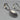 Pair of Vintage Sterling Silver Loop Handle Serving Utensils, Spoon and Three-Prong Fork, Mid-Century Modern Design