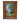 Original Impressionist Style Woodland Stream Landscape Painting with Wildflowers and Trees in Rustic Wood Frame