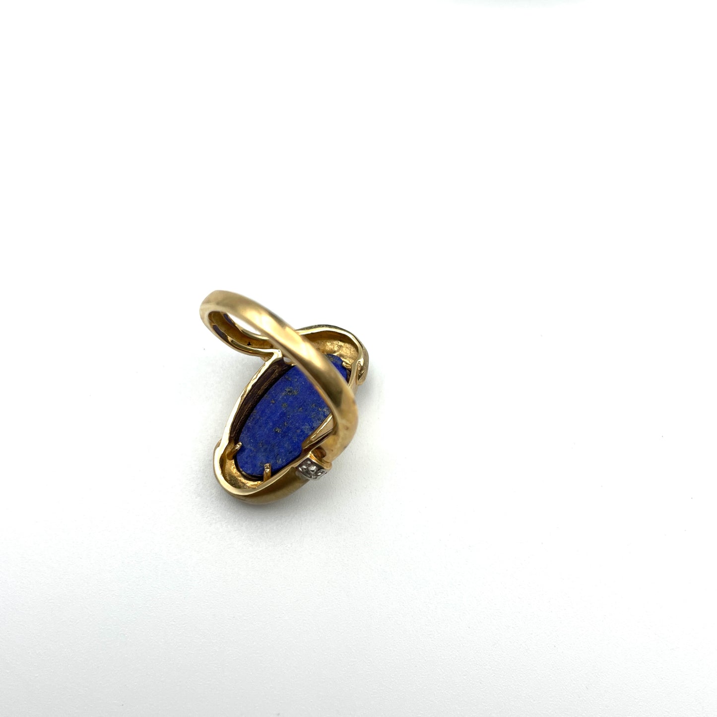 Vintage 10K & Lapis Lazuli Cocktail Ring - Size 8