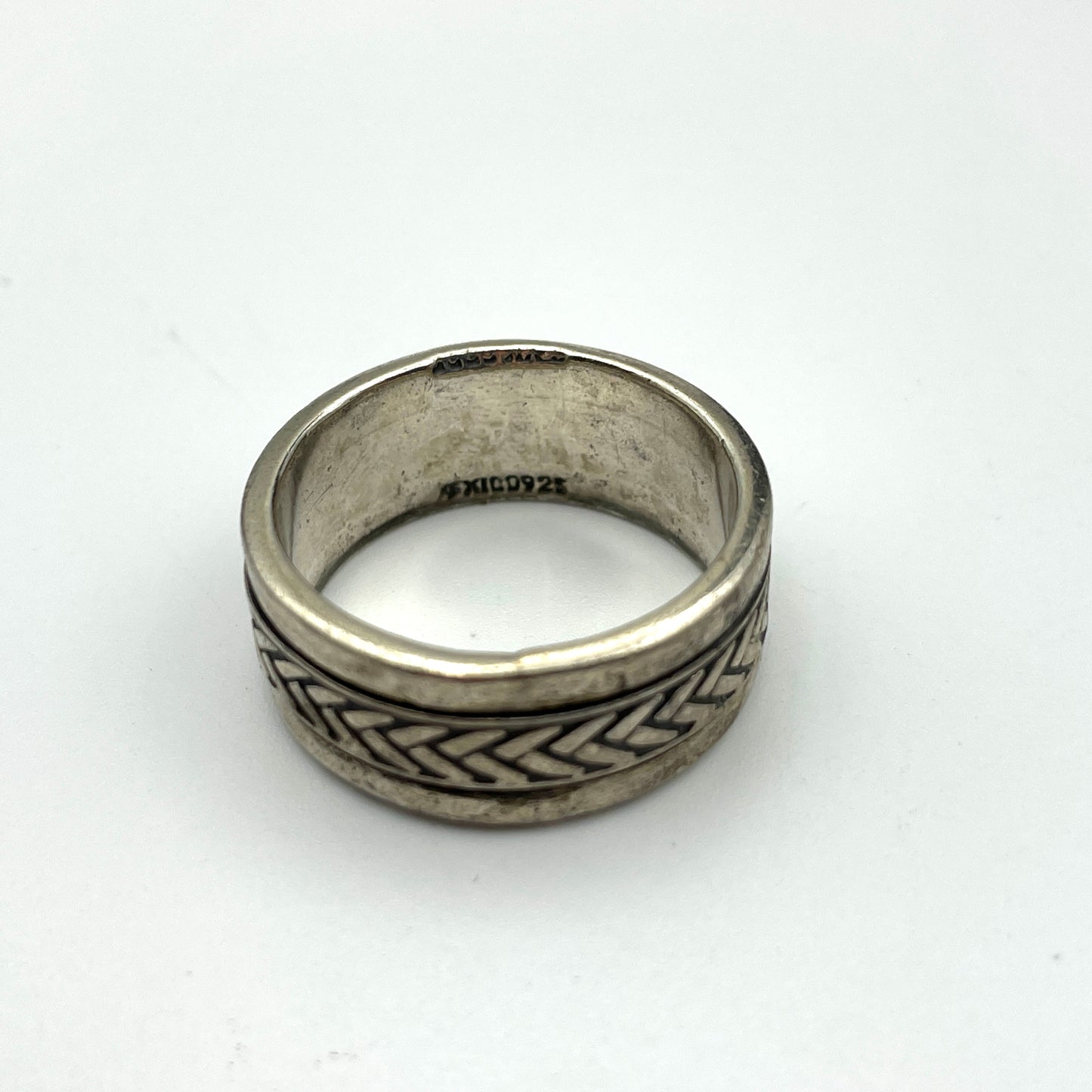Vintage Sterling Silver Spinner Ring - Size 12