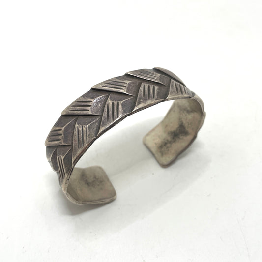 Chunky Silver Child Cuff Bracelet