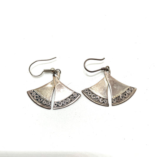 Vintage Sterling Silver Dangle Earrings