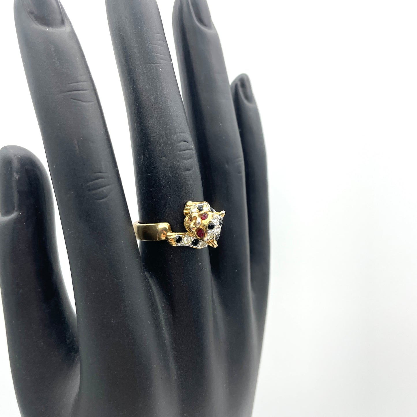 Leopard Crystal Ring - Size 8