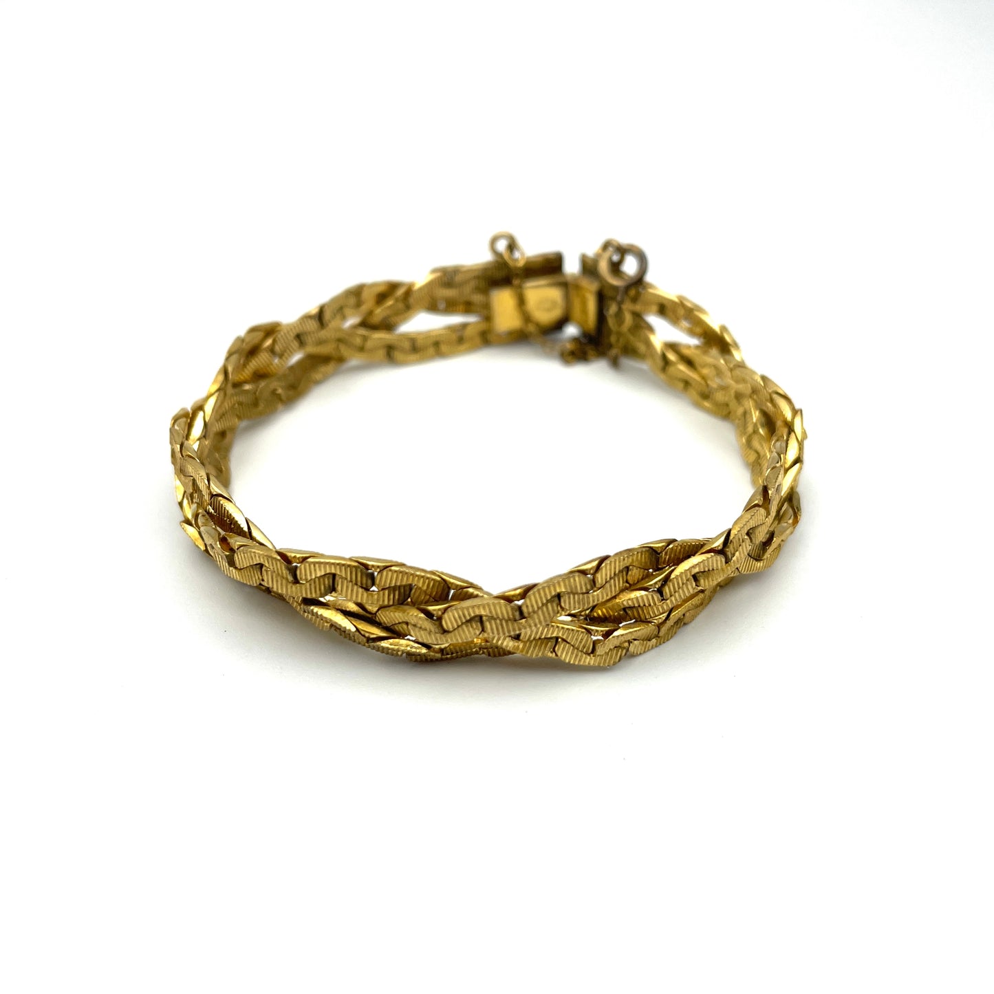 Vintage Gold Plate Twisted Bracelet