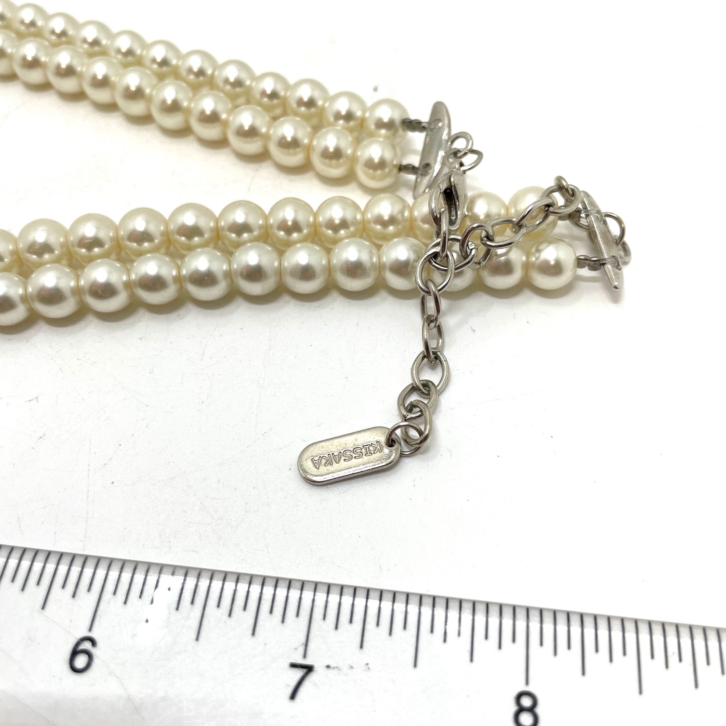 Vintage Pearl & Crystal Necklace