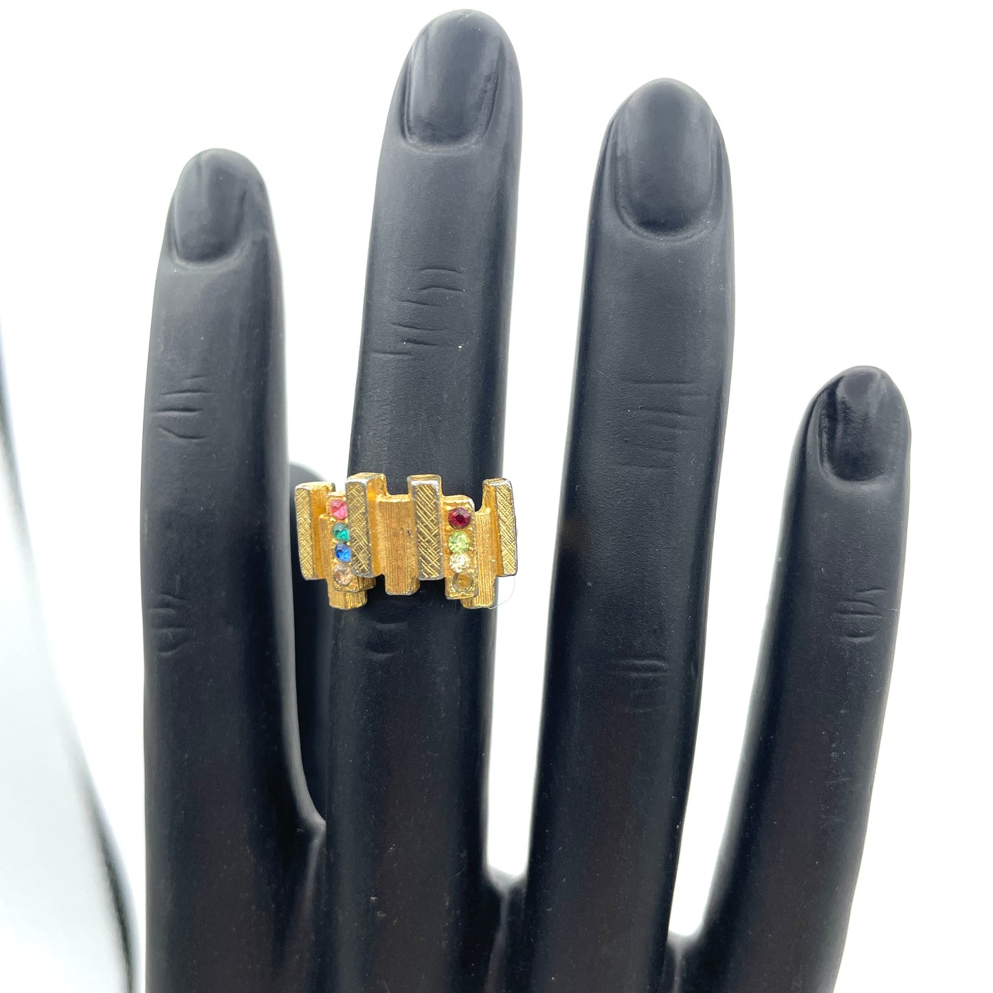 1980s Cocktail Ring - Size 6.5