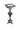 Vintage Wrought Iron Ashtray Stand (Missing Ashtray Insert)