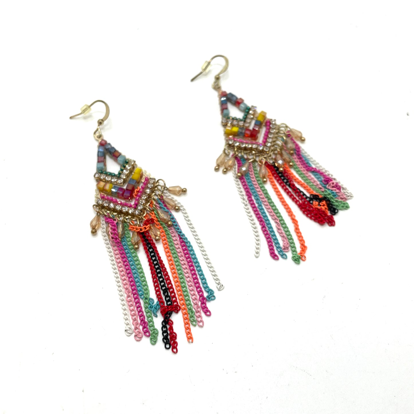 Artisan Beaded Colorful Earrings