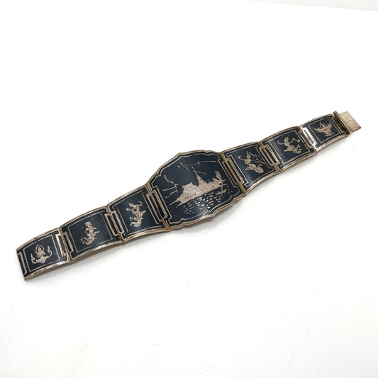 Vintage Siam Nielloware Bracelet