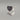 Sterling Silver Heart Black Spinel Ring - Size 8