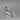 Vintage Sterling Silver Ring with Black Gemstones - Size 10