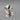 Vintage Sterling Silver Ring with Faceted Black Gem - Size 8.75