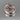 Vintage Sterling Silver Ring with Aquamarine Stone - Size 8.75