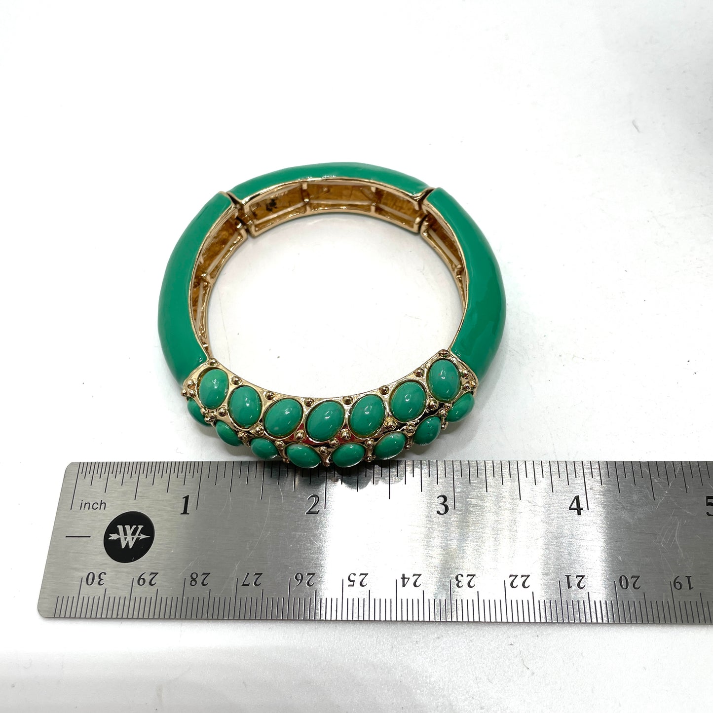 Vintage Green Stretch Bracelet