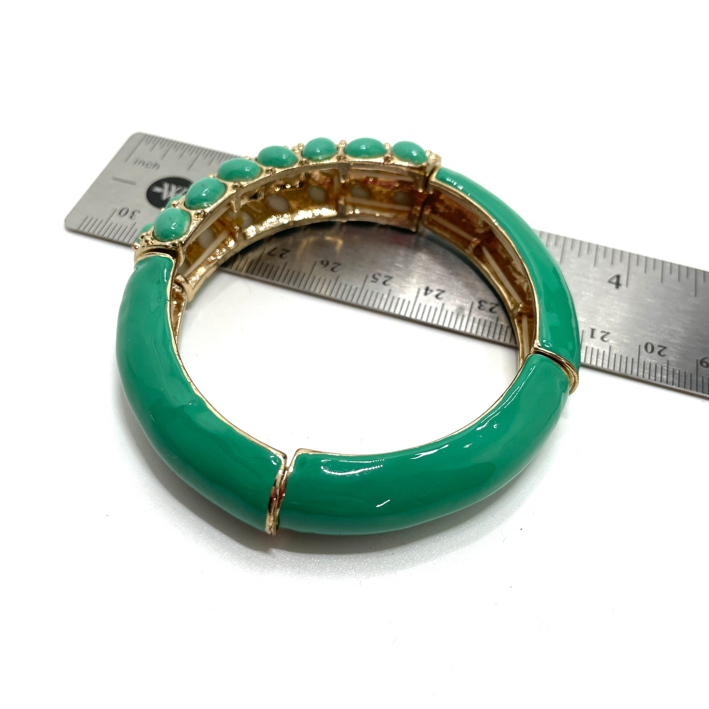 Vintage Green Stretch Bracelet